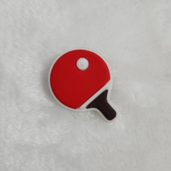 Crocs Jibbitz Beach Ball Ping Pong Paddles Softball Shoe Charms Set of 4 - Picture 4 of 6